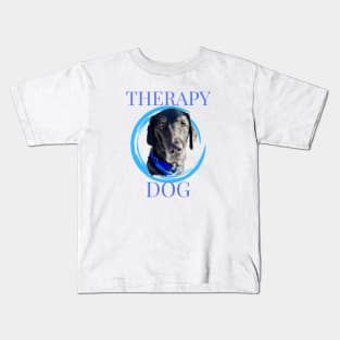 Therapy Dog Black Lab Kids T-Shirt